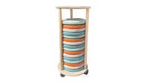 Kussentrolley  met dakje en 16 ronde kussen 35 cm Tangara Groothandel voor Kinderdagverblijf inrichting